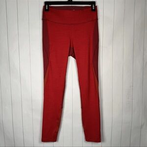 Outdoor Voices Red Athletic Compression Leggings Gym Workout Nylon Blend‎ Small